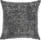 LIFE STYLES GT657 CHARCOAL 22" x 22" THROW PILLOW