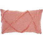 LIFE STYLES SH018 CORAL 14" X 24" THROW PILLOW