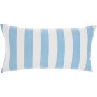 OUTDOOR PILLOW L0388 TURQUOISE 12" X 22" THROW PILLOW