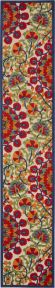 Aloha ALH20 Red/Multi Outdoor Rug, 2'3" x 12' 