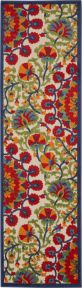 Aloha ALH20 Red/Multi Outdoor Rug, 2' x 6' 