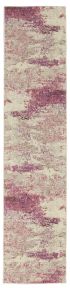 Celestial CES02 Ivory/Pink Rug, 2'2" x 10'