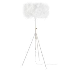 69" HAF04 WHITE FEATHER FLOOR LAMP