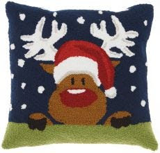 HOME FOR THE HOLIDAY YX090 MULTICOLOR 18" x 18" THROW PILLOW