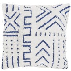 LIFE STYLES AA016 BLUE INK 20" X 20" THROW PILLOW