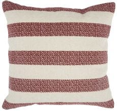 LIFE STYLES DL508 RED 20" x 20" THROW PILLOW