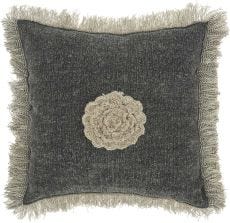 LIFE STYLES GT060 CHARCOAL 16" x 16" THROW PILLOW