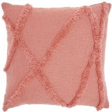 LIFE STYLES SH018 CORAL 18" X 18" THROW PILLOW