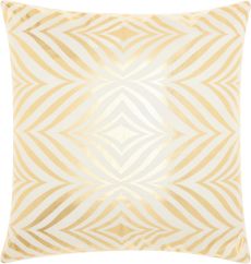 LUMINESCENCE L9294 IVORY/GOLD 18" x 18" THROW PILLOW