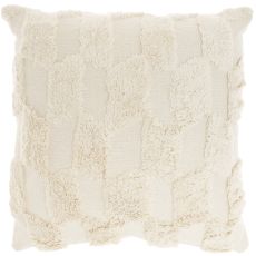57 GRAND BY NICOLE CURTIS RC116 IVORY 18" x 18" THROW PILLOW