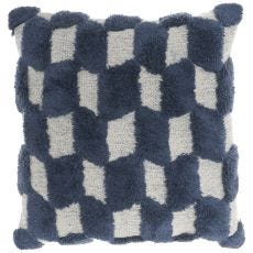57 GRAND BY NICOLE CURTIS RC116 NAVY 18" x 18" THROW PILLOW