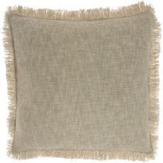 57 GRAND BY NICOLE CURTIS ZH017 TAUPE 22" X 22" THROW PILLOW