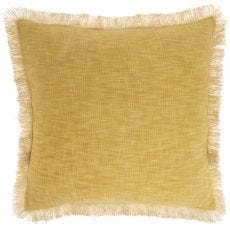 57 GRAND BY NICOLE CURTIS ZH017 YELLOW 22" X 22" THROW PILLOW