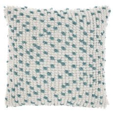 OUTDOOR PILLOW IH013 TURQUOISE 18" X 18" THROW PILLOW