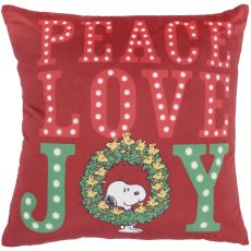 PEANUTS PILLOW QY998 RED 18" X 18" THROW PILLOW