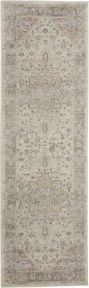 Tranquil TRA06 Ivory/Pink Rug 2'3" x 7'3"
