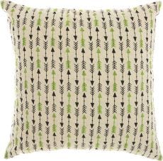 TRENDY, HIP, NEW-AGE RN787 NATURAL 18" x 18" THROW PILLOW