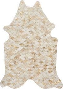 COUTURE RUG S0012 WHITE/GOLD 60" x 84" DECORATIVE RUG