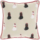 HOLIDAY PILLOW L1970 NATURAL 12" X 12" THROW PILLOW