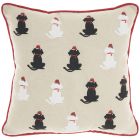 HOLIDAY PILLOW L1994 NATURAL 12" X 12" THROW PILLOW