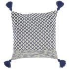 LIFE STYLES CN623 BLUE 18" X 18" THROW PILLOW