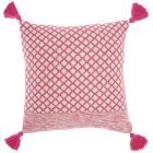 LIFE STYLES CN623 HOT PINK 18" X 18" THROW PILLOW