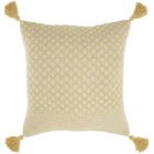 LIFE STYLES CN623 YELLOW 18" X 18" THROW PILLOW