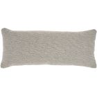 LIFE STYLES DC207 LT GREY 12" X 30" LUMBAR PILLOW