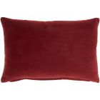 LIFE STYLES SS900 RED COTTON VELVET 14" X 20" THROW PILLOW