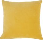 LIFE STYLES SS900 YELLOW COTTON VELVET 16" x 16" THROW PILLOW