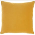 LIFE STYLES SS900 YELLOW COTTON VELVET 20" X 20" THROW PILLOW